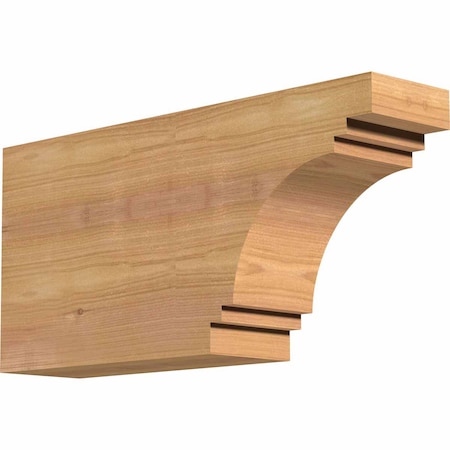 Ekena Millwork Pescadero Smooth Rafter Tail, Western Red Cedar, 3 1/2"W x 8"H x 16"L RFT04X08X16PEC00SWR